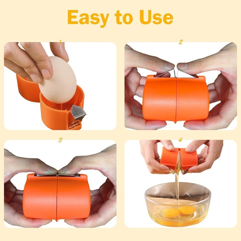 Hikyueo 3Pcs Egg Shell Opener, Egg Peeler Tool for Eggs,