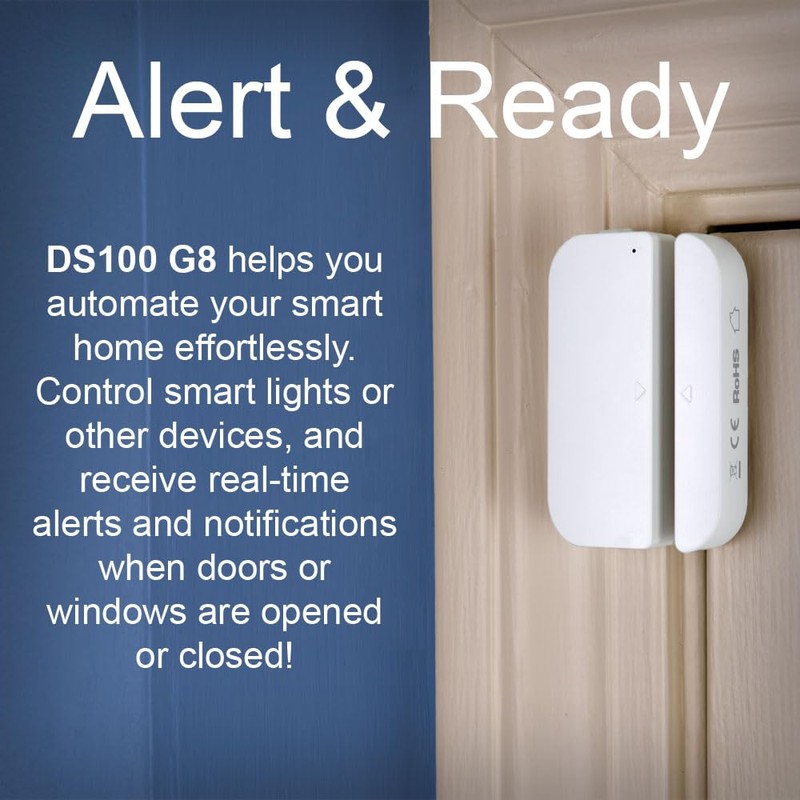 HomeSeer Smart Door & Window Sensor (DS100 G8), 800 Series