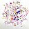 KARMELLING 100PC Flatback Round Rhinestones Nail Art Rhinestones AB Crystals