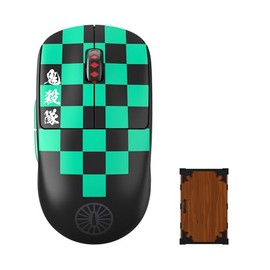 Pulsar Gaming Gears X2 V2 Demon Slayer 4K Edition Wireless Gaming Mouse - Ultra Lightweight 54g, PAW3395 26K DPI Sensor, Optical Switch, Symmetrical Shape, 2.4GHz, 4K Dongle Included, Tanjiro Design
