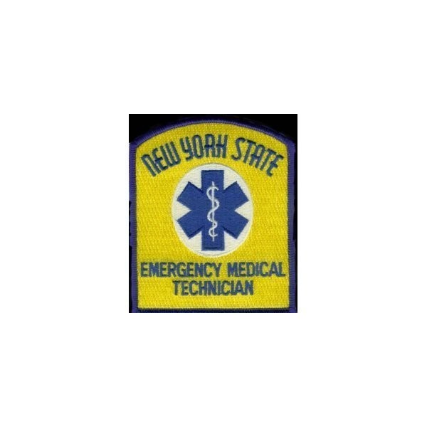 New York State EMT Patch Tombstone Style