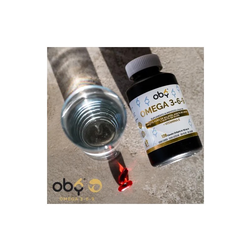 Oby Omega 3-6-9 + Vitamina E (EPA y DHA) -