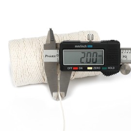 G2PLUS 3x100M Beige Cotton String Twine -2MM Craft Cotton Cord - 3Ply Cotton Butchers Thread Twine Perfect for Cooking, DIY Crafts and Handmade