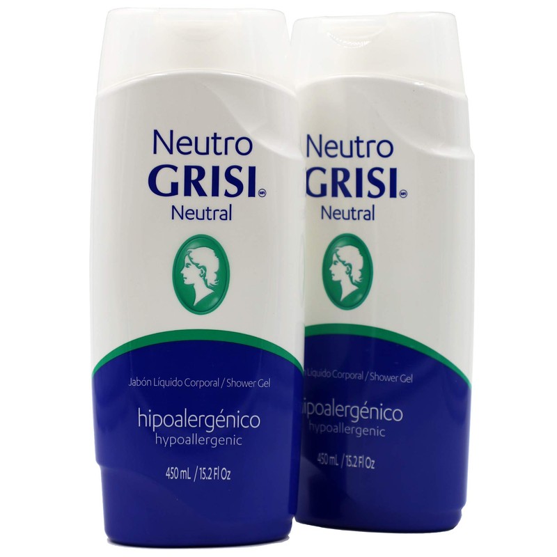 Grisi Neutral Shower Gel, 2-pack Of 15.2 Fo Bottles
