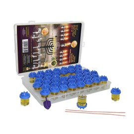 SHALHEVET LIGHT Vehaer 44 Prefilled Cups, Hanukkah, Chanukah Olive Oil, Ready to Use, Fits Most Menorah (Liquid Oil Large)