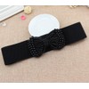 Oyccen Bow Knot Stretch Wide Belt for Women Elastic Dress