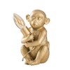 MiniSun Modern Metallic Gold Painted Baby Monkey Design Table Lamp