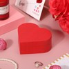 Marsui 4 Pcs Wooden Heart Shaped Box Red Valentines Heart