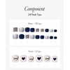 [DASHING DIVA] Nail Tips Magic Press [LoveLoveLove] White Pedi Foot