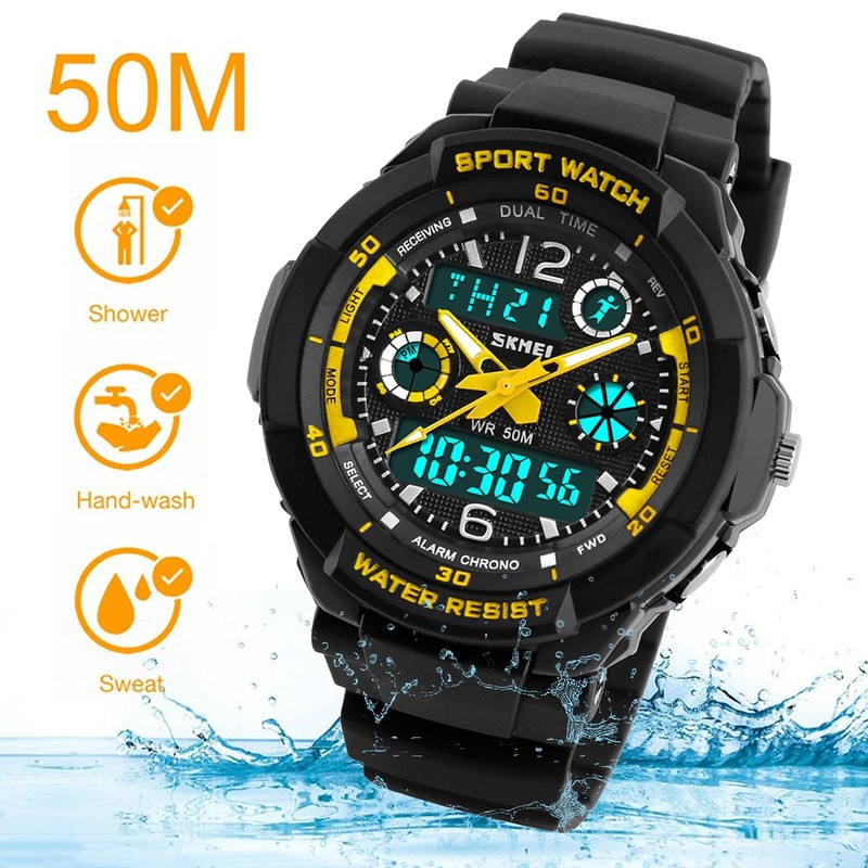 Boys Watch, Kids Teens Boys Waterproof Sports Digital Analog Watches
