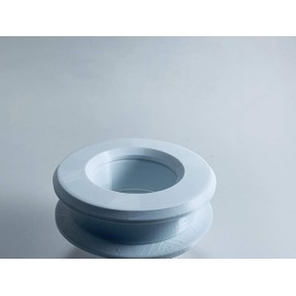 2" ID Wall Eye Cable Pass Through Port - 3/4" - 1" Thickness Range (Gray)