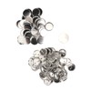 100 Set Pin Back Button Parts Blank Smoothing Metal Durable