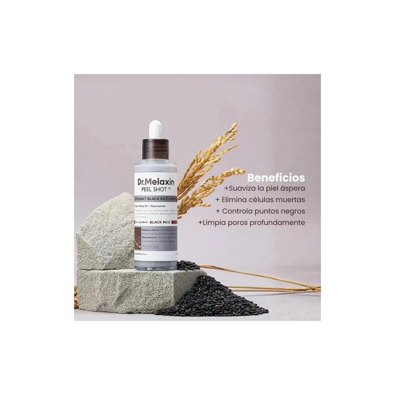Ampolla Exfoliante e Hidratante Rostro Dr Melaxin Agua de Arroz