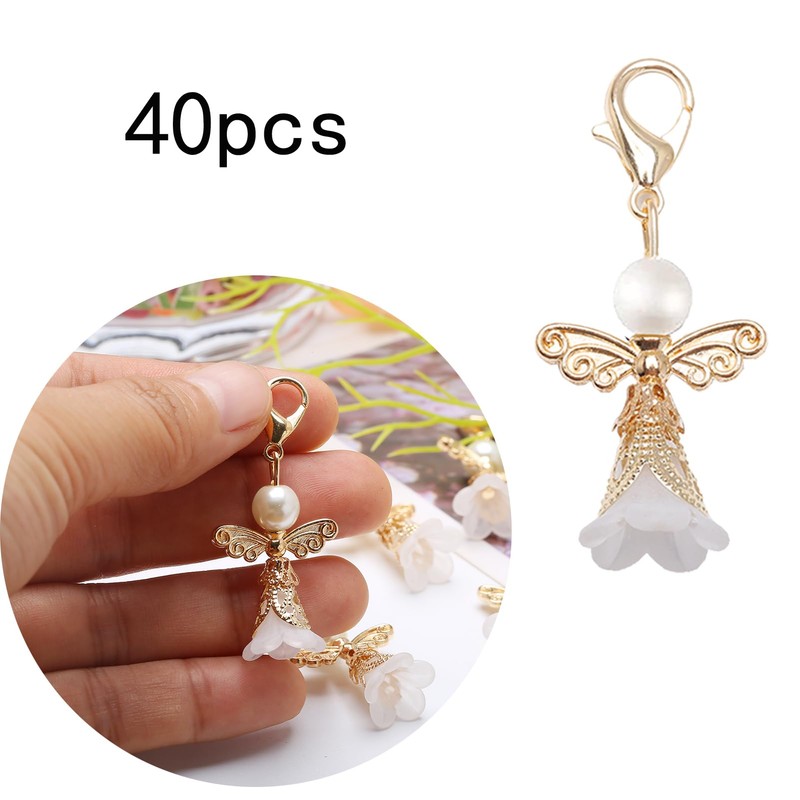 DAHI Guest Gifts Christening Wedding Guardian Angel Keyring Lucky Charm