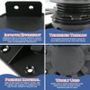 24Pack Adjustable Deck Support Pedestal, Plastic Adjustable Deck Foundation Base,