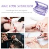 Nail Tool Sterilizer Box, ANGNAY Plastic Sterilization Tray for Nail