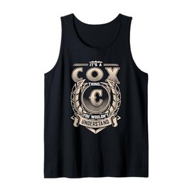 Cox Last Name Shirt It's A Cox Thing Tank Top