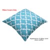 TreeWool, (2 Pack) Cushion Covers Trellis Accent in Cotton Canvas