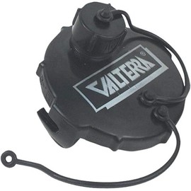 Valterra T1020-1VP Waste Valve Cap - 3" with Capped 3/4" GHT, Black (Carded)