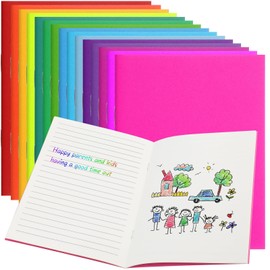 Gueevin 15 Pcs Blank Books for Kids to Write Stories Bulk Small Notebooks Journals Colorful Soft Cover Notebooks for Drawing Students Gifts for Christmas End of The Year 5.5''x 8.3'' (Cute Colors)