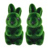 Haobase 2Pcs Easter Bunny Figurine Easter Party Decorations Foam Easter
