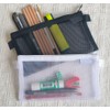 4Pcs Mesh Pencil Cases, Mesh Zipper Pouch for Students Management