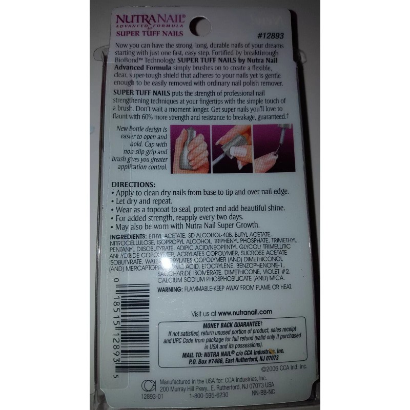 Nutra Nail Advanced Formulas .5Oz SUPER=TUFF/BAS - 12892 THICK