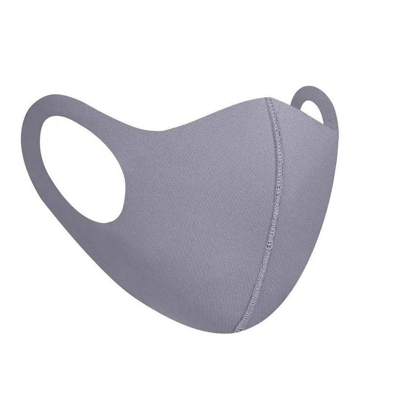 Komonee Adults Washable Reusable Grey Face Mask Dustproof Cloth Mouth