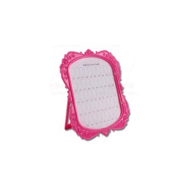 WOIWO 1 PCS Nail Tools With Dust Cover Color Card Display Board Artwork Display Shelf Plastic Photo Frame Sample Display Board 48 Colors (rose red)