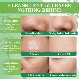 Aarivibe Blackhead Remover Mask, Bamboo Charcoal Peel Off Face Masks(120g)
