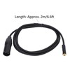 3.5mm Female to 3 Pin XLR Male Cable 24K Gold