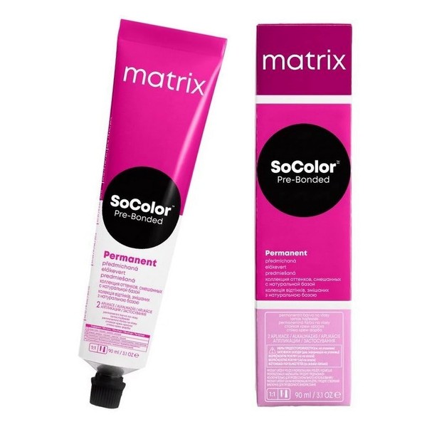 Matrix SoColor Pre-Bonded 4NW Medium Brown Natural Warm 90 ml