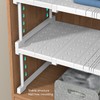Expandable Shelf Stackable 121lb Load Bearing Divider Storage Rack for