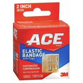 Ace Elastic Bandage With Clips 2 inches 1 each By Ace