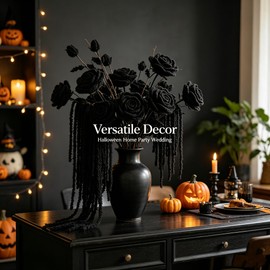 4 PCS Black Artificial Yarn Amaranthus for Decor