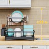 7 code Large Dish Drying Rack for Kitchen Counter, Detachable