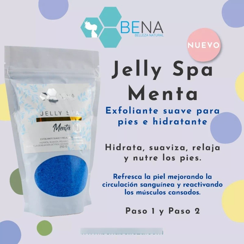 BENA Sales De Baño Minerales Exfoliantes Jelly Spa Menta 2p