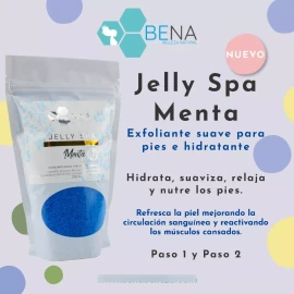 BENA Sales De Baño Minerales Exfoliantes Jelly Spa Menta 2p Bena