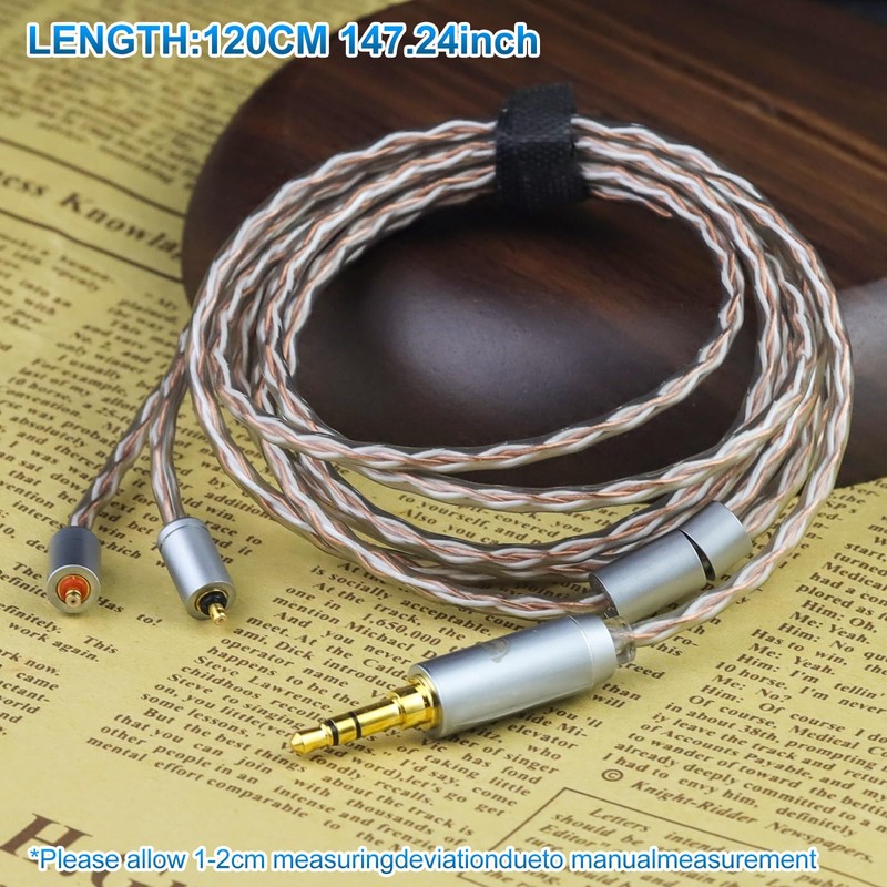 okcsc IPX to 3.5MM 4 Core Upgraded Replacement Headphone Cable