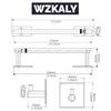 WZKALY Paper Towel Holder Under Cabinet, Self Adhesive or Wall