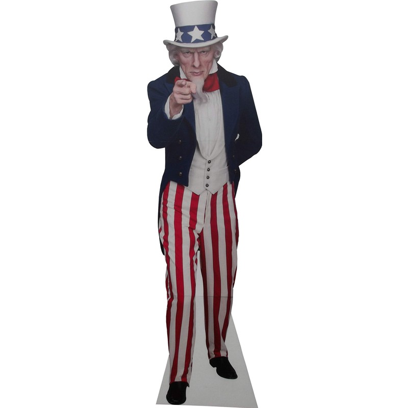 Aahs Engraving Uncle Sam Cardboard Stand Up