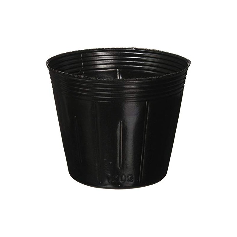 Daiichi Vinyl Poly Pot [Black] (Pack of 20) 4.7 inches