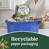 Aria 100% Recycled Toilet Paper, 4 Packs of 6 Rolls,