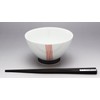 Hasami kurawa? Bowl, Stripe Belt Red 500557 
