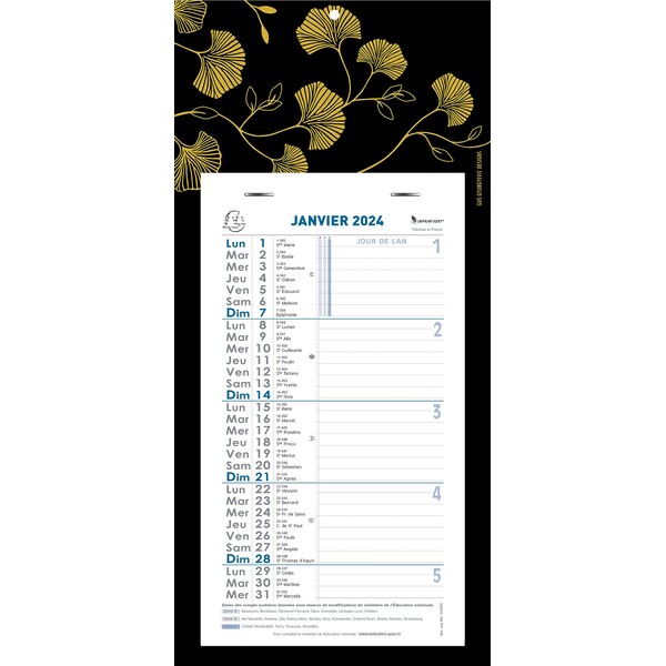 Exacompta - 33243E - Monatskalender mit abreißbaren Monatsblättern 13 x