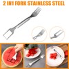 Eniyou Watermelon Cutter 2-in-1 Watermelon Cutter Fork 2-in-1 Watermelon Fork
