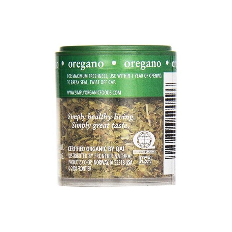 Simply Organic, Mini Oregano, .07 oz