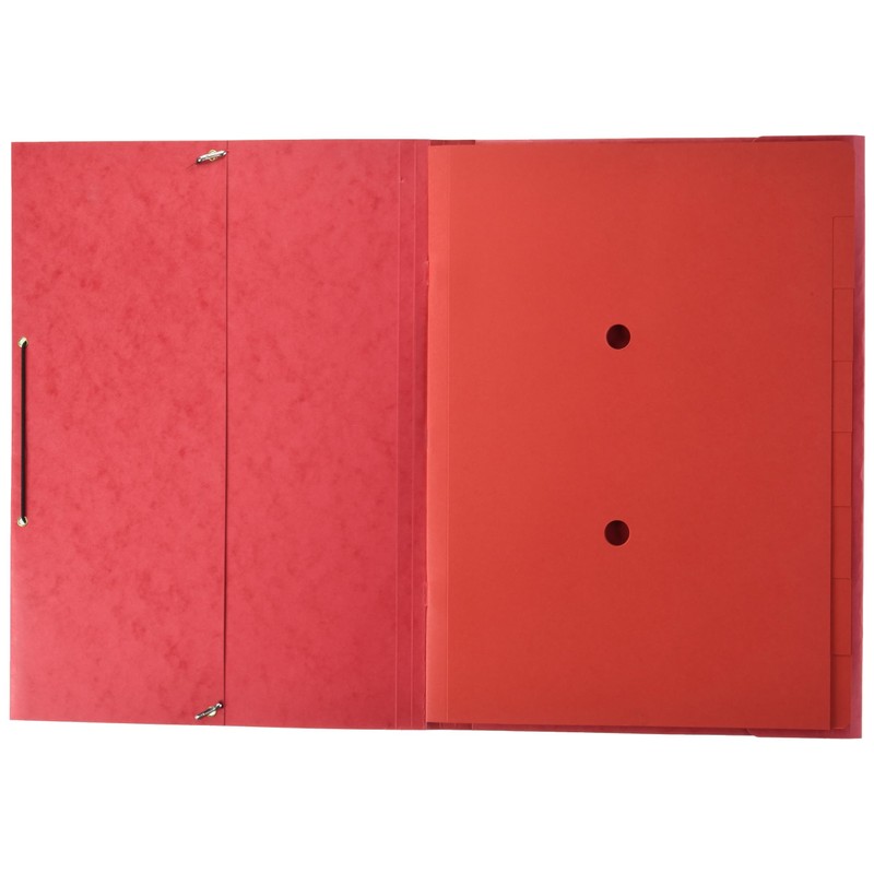 RNK 4616 2 Elasticated Folder 25 cm Red