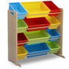 Delta Children Kids Toy Storage Organizer with 12 Plastic Bins