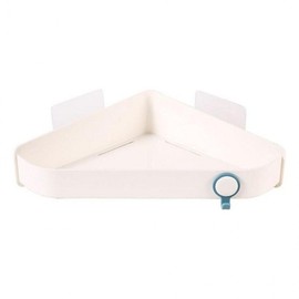 Bathroom Kitchen Multipurpose Corner Shelf Attached organizer pink